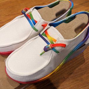 BRAND NEW Hey Dude Pride shoes. New in box. Size 6.